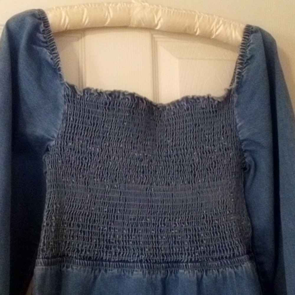 Blue Denim  Top - Size L - Picture 2 of 6